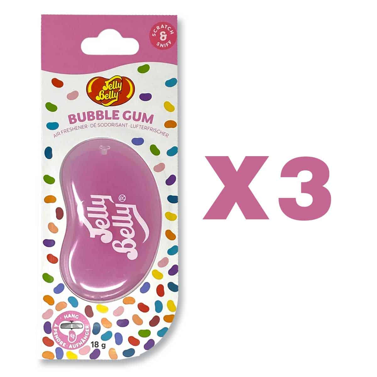 Jelly Belly 3D Air Freshener Gel Hanging Type x3 - Bubble Gum – The Motohut